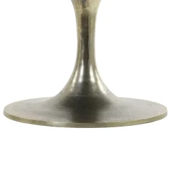 Salontafel Rickerd groen marmer met antiek bronzen poot