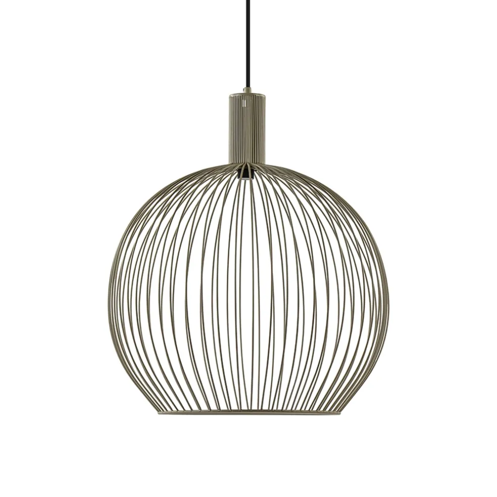 Scandinavische draad hanglamp mat zand 50 cm