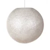 Schelpen hanglamp bol 40 cm wit/parelmoer