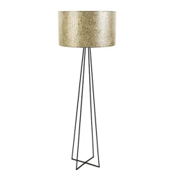 Schelpen vloerlamp met metaal groot