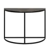 Sidetable Peto antiek brons met zwart 100x42x76 cm