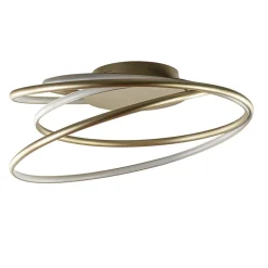 Sierlijke LED plafondlamp ringen goud
