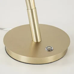 Sierlijke LED tafellamp goud dimbaar