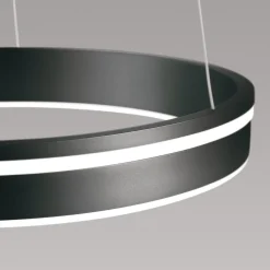 Smart hanglamp ring groot antraciet