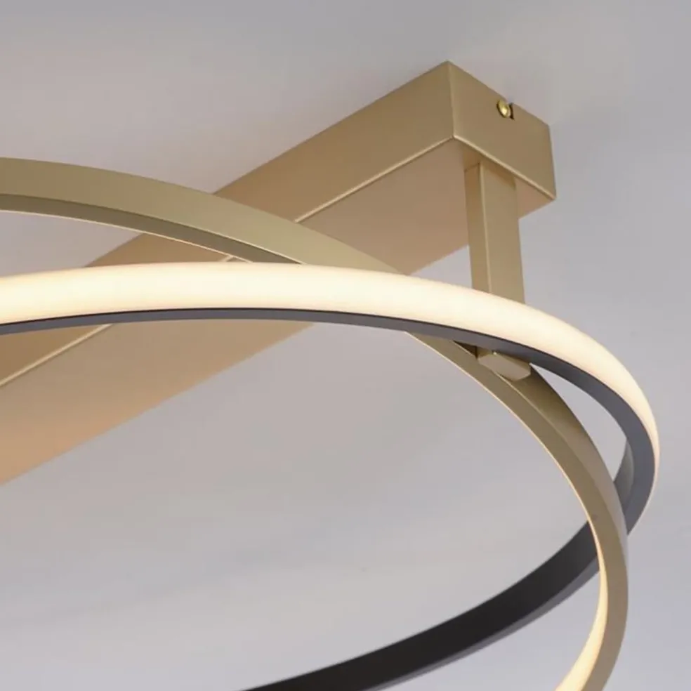 Smart Plafondlamp LED goud verstelbaar