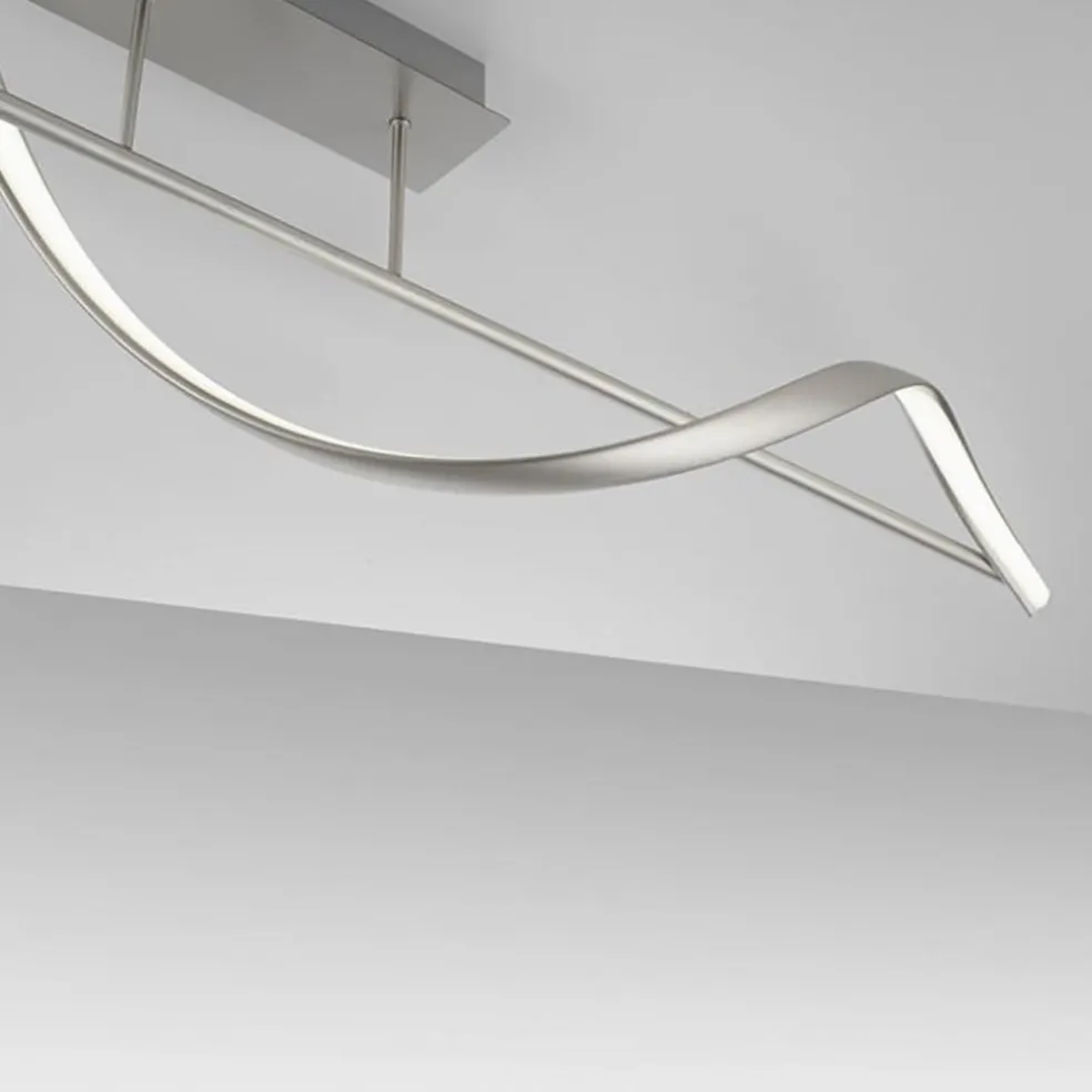 Smart plafondlamp LED spiraal staal