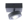 Smart plafondlamp met lens antraciet