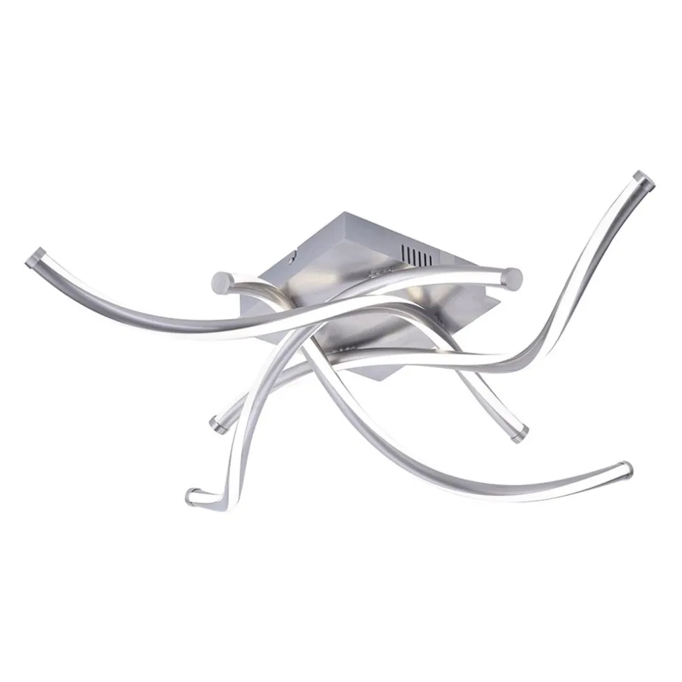 Smart plafondlamp spiraal nikkel modern