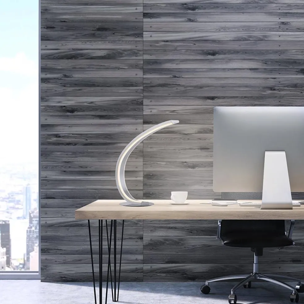 Smart tafellamp boog aluminium met LED