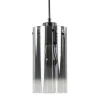 Smoke glazen hanglamp cilinder met verloop
