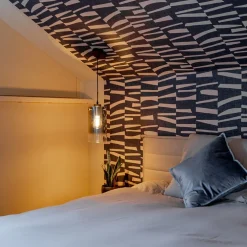 Smoke glazen hanglamp cilinder met verloop