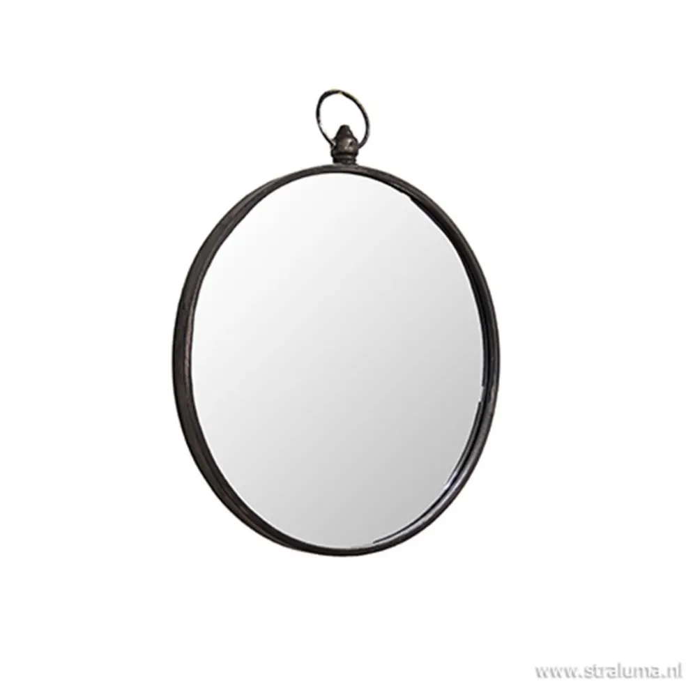 Spiegel rond zink 51cm