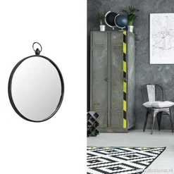Spiegel rond zink 51cm