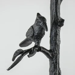 Staande lampvoet Branch zwart z/kap