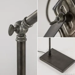 *Staande leeslamp antique brass gu10