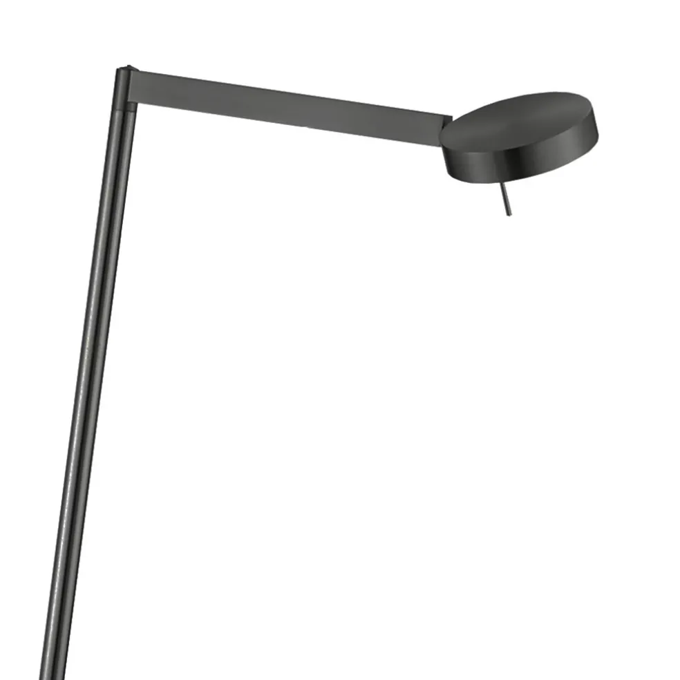 Staande leeslamp zwart