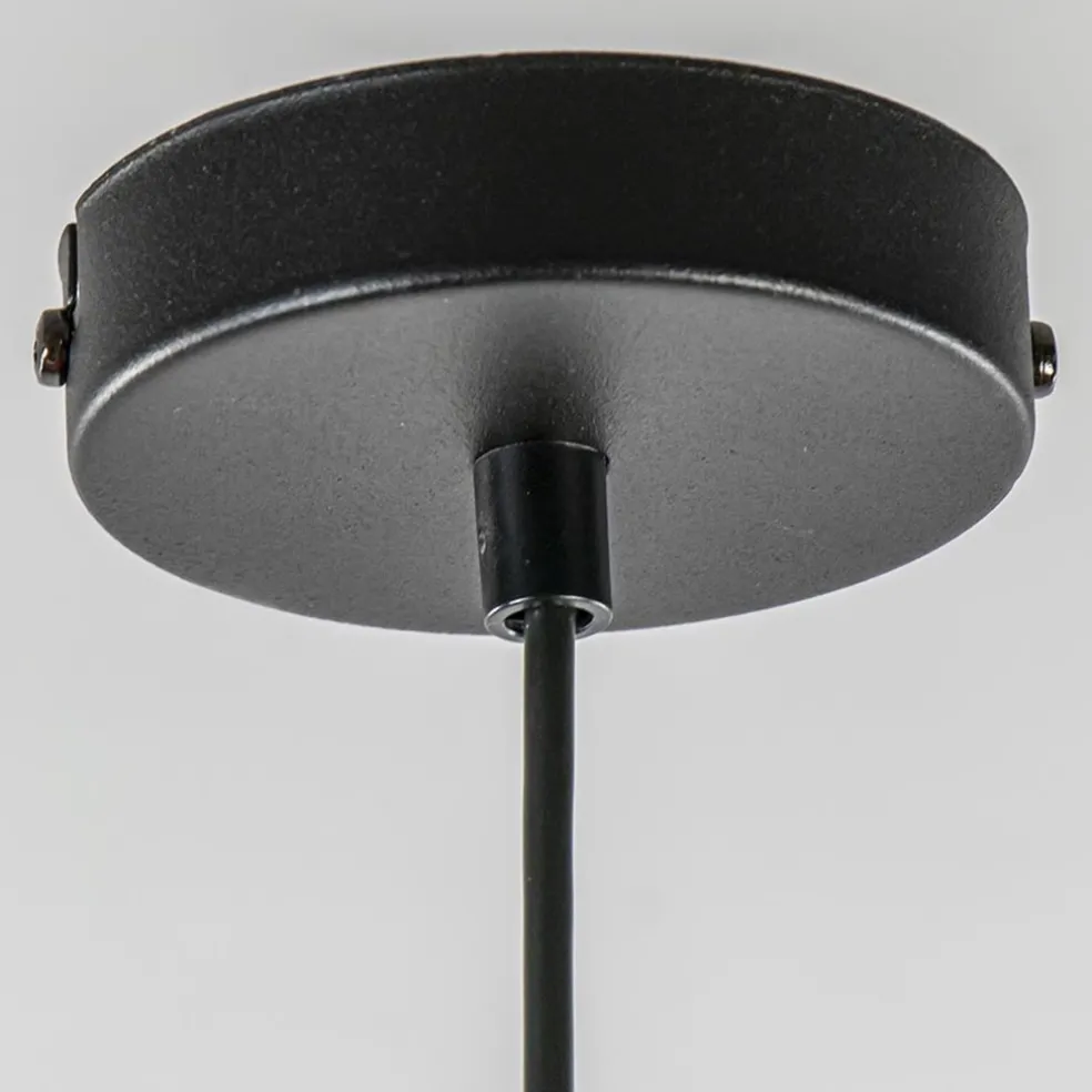 Stijlvolle kleine hanglamp zwart met goud