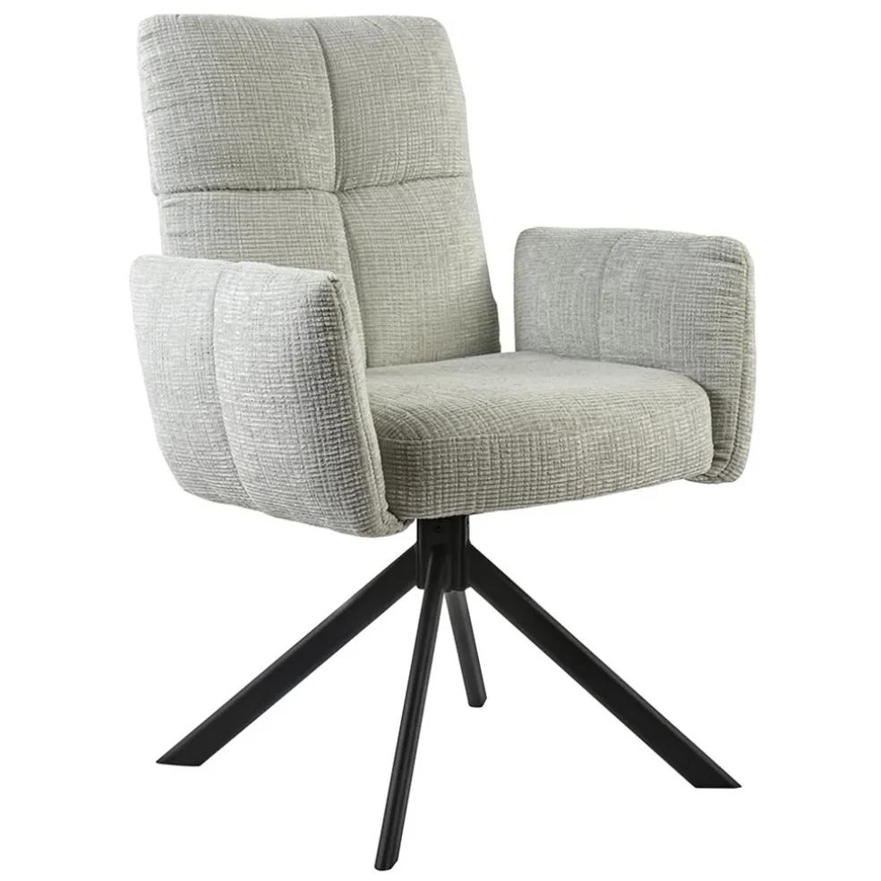 Stoffen eetkamerstoel met return-system