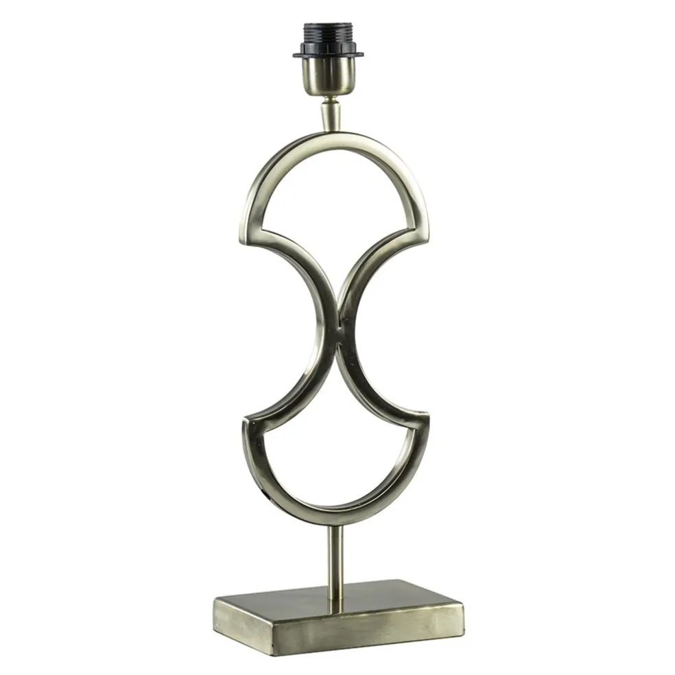 Strak klassieke lampvoet Riava licht goud