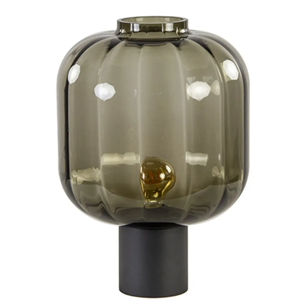 Strak klassieke tafell. met zwart glas