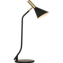 Tafellamp Anne's choice mat zwart met goud