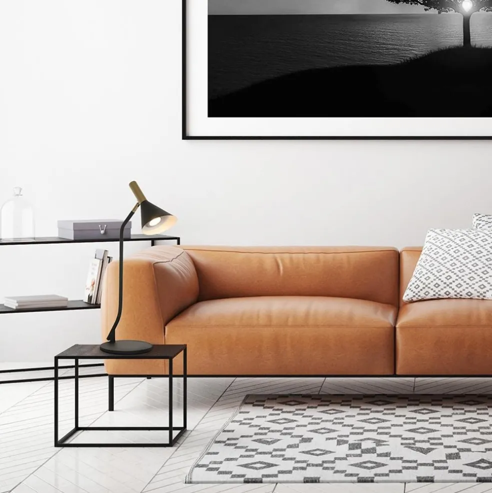 Tafellamp Anne's choice mat zwart met goud