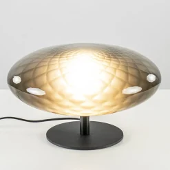 Tafellamp Bottega 40 zwart/smoke glas