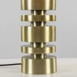 Tafellamp Desley voet z/kap matgoud