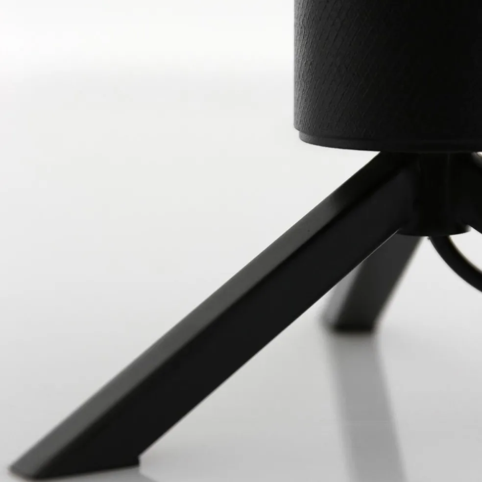 Tafellamp driepoot kegel smoke glas