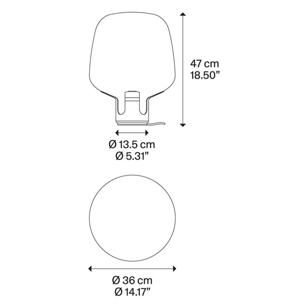 Tafellamp Flar medium champagne/honey