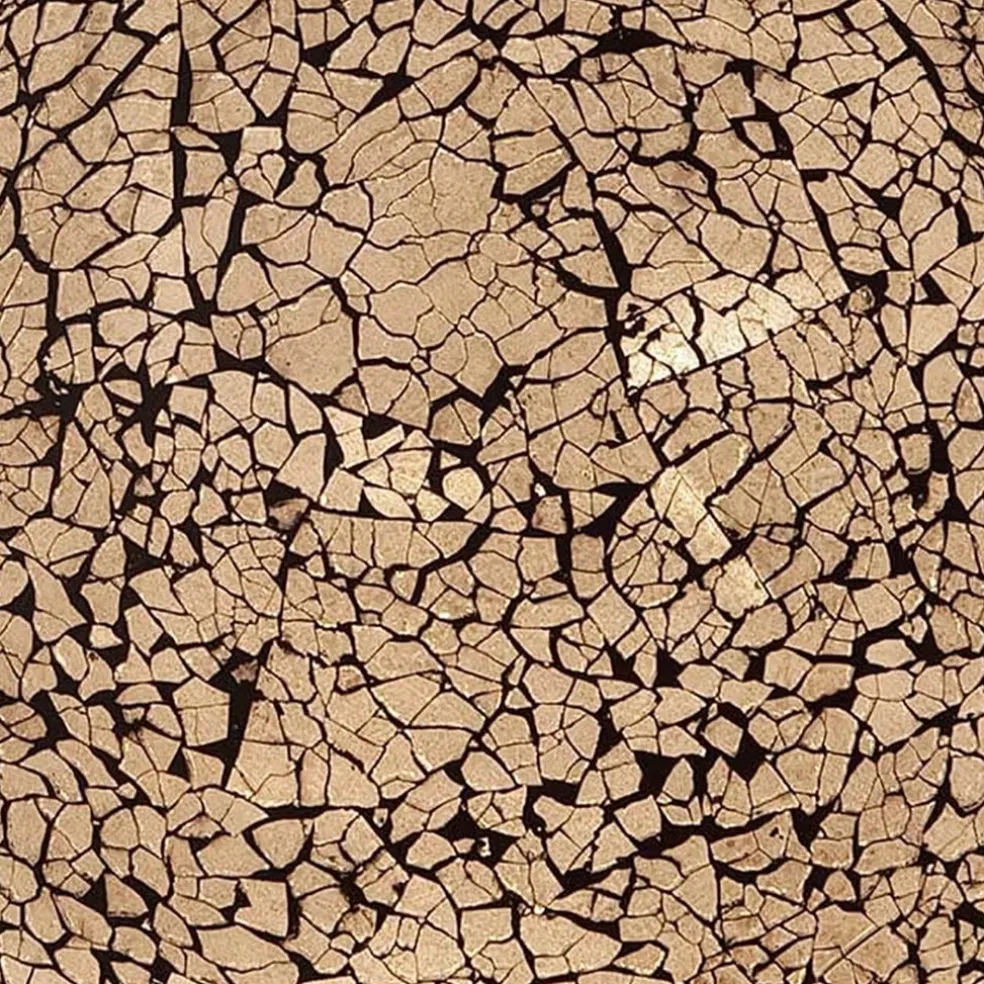 Tafellamp glasbol 30cm mozaiek zwart/wit