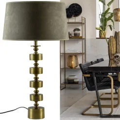 Tafellamp Gody antiek brons exclusief kap