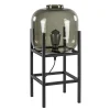 Tafellamp Lett frame zwart/smoke glas