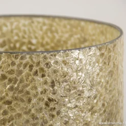 Tafellamp metaal met schelpen kap