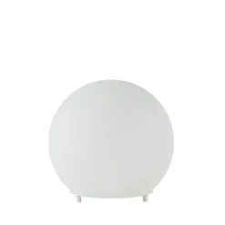 Tafellamp Oblica bol wit 20cm