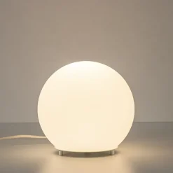 Tafellamp Oblica bol wit 20cm