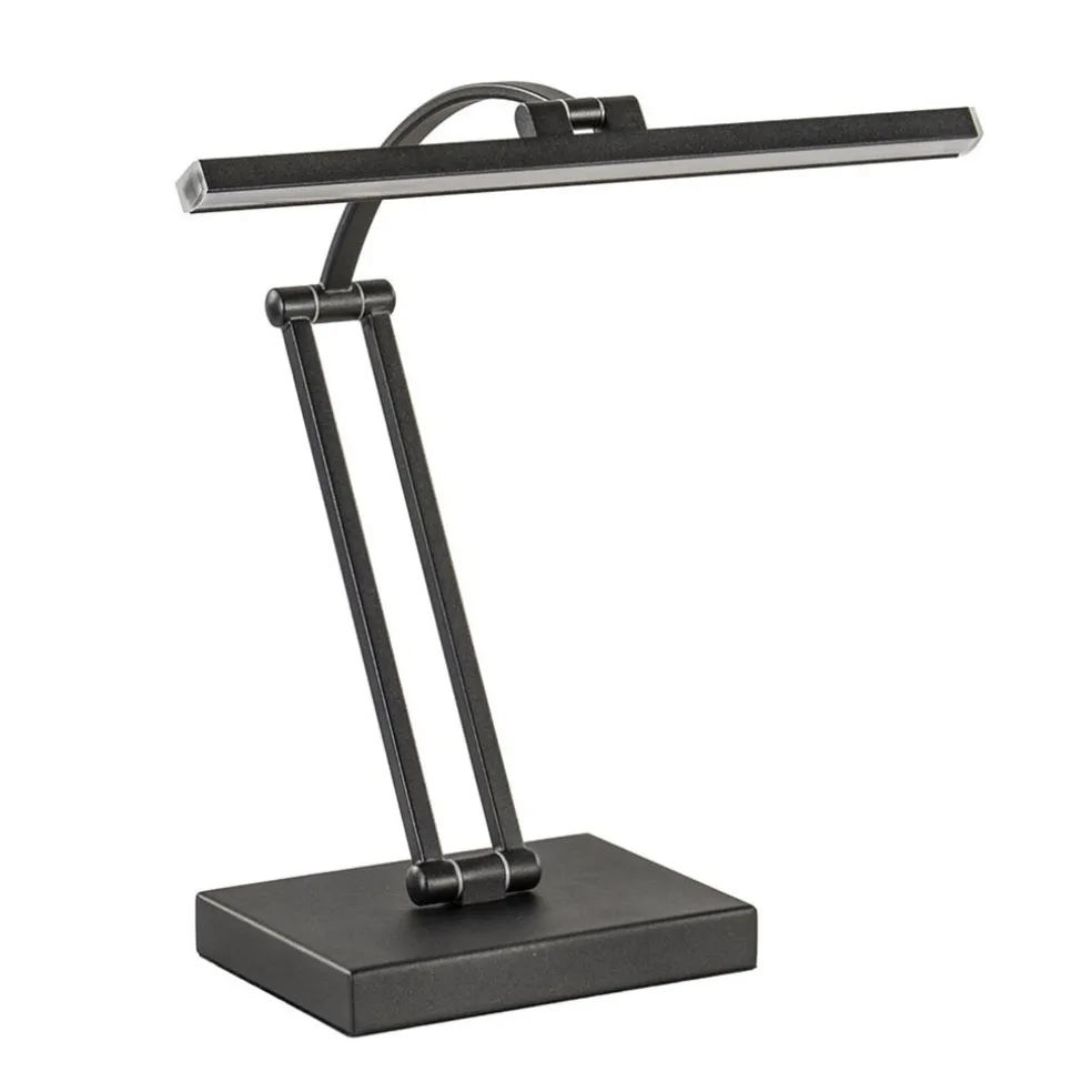 Tafellamp zwart "piano" model+touchdim.