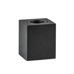 Tafelspot/vloerspot Rebel zwart vierkant