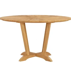Teak houten buitentafel rond 130 cm