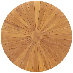 Teak houten buitentafel rond 130 cm