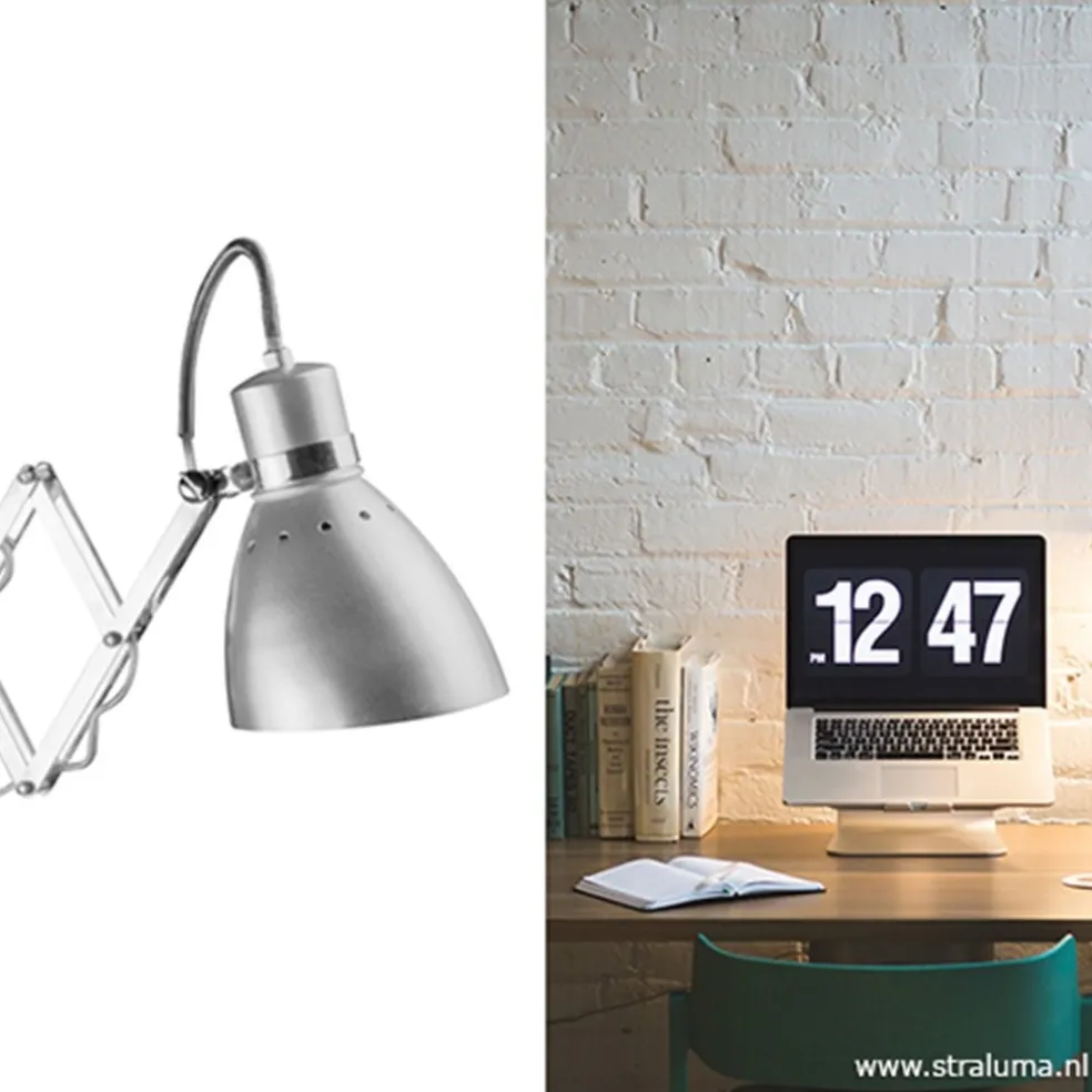 Trek wandlamp Spring chroom/grijs