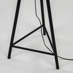 Trendy draad-vloerlamp Gruaro zwart