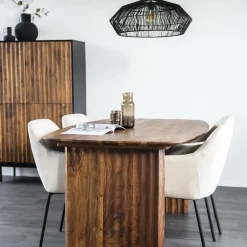 Trendy eetkamertafel Sheesham hout 240x100