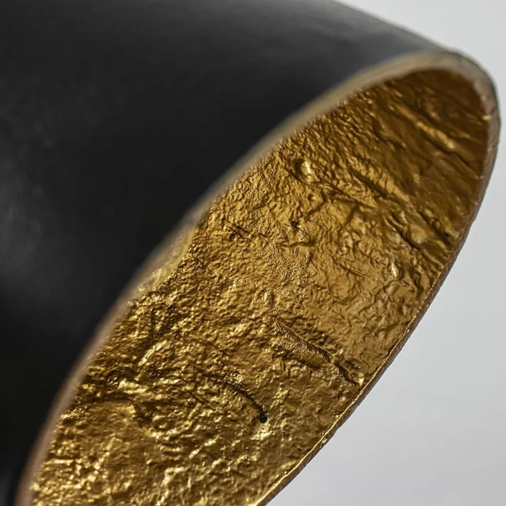 Trendy hanglamp Sumeri mat zwart met goud