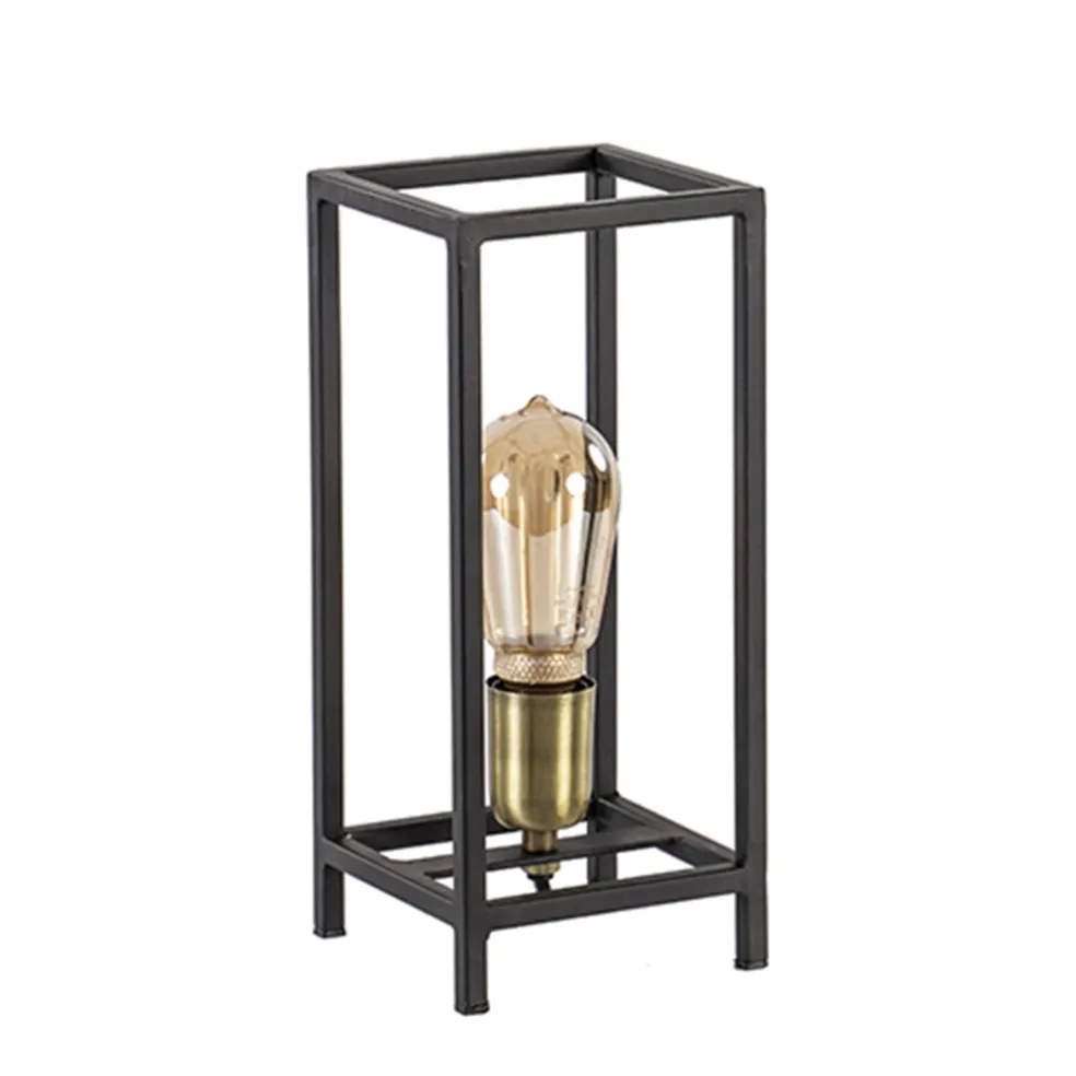 Trendy tafellamp Marlay zwart met brons