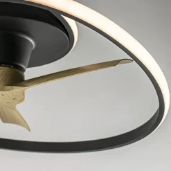 Ventilator Ocean zwart/hout + remote cct