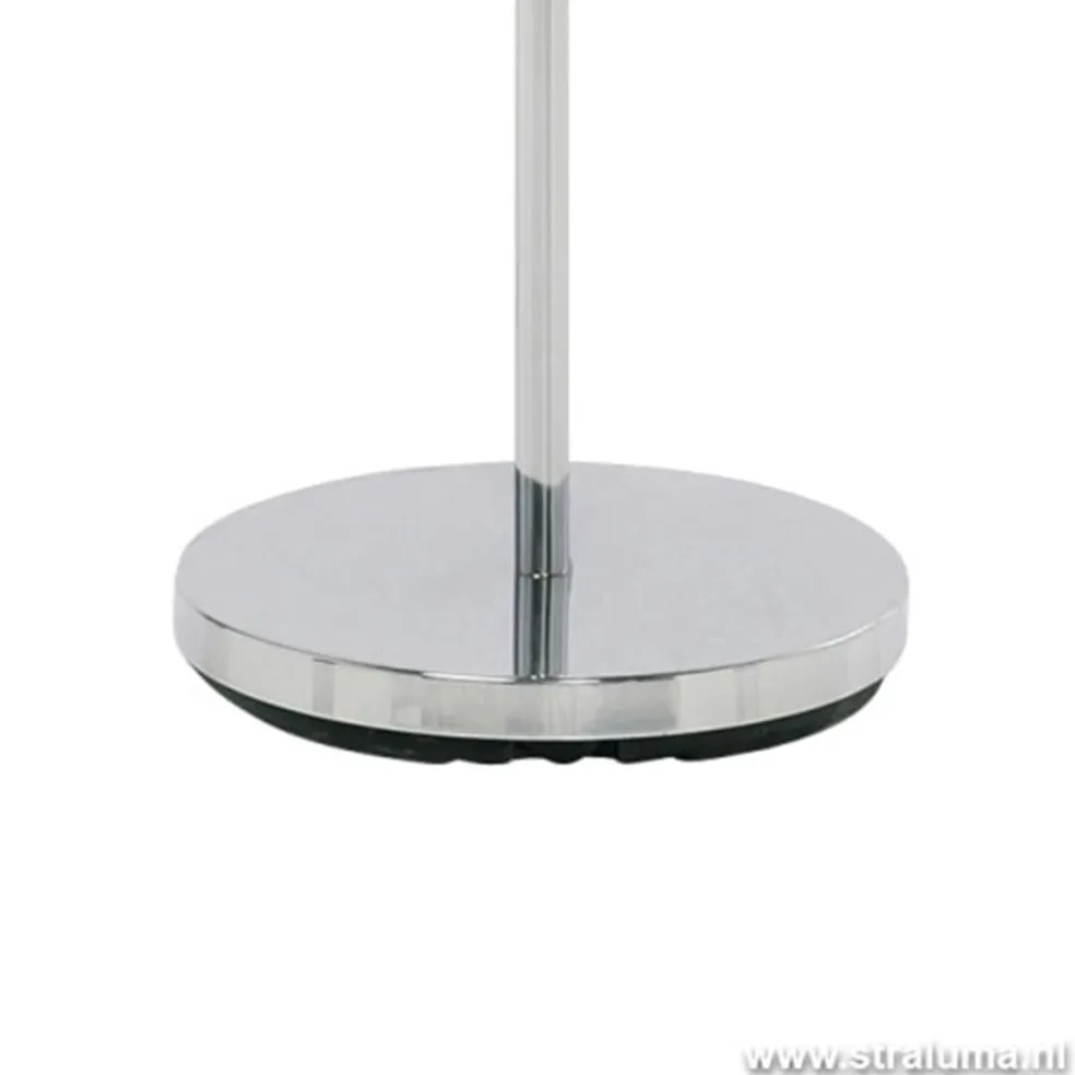 Verstelbare chromen staande lamp kamer