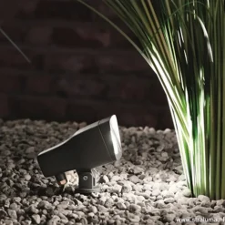Verstelbare LED grondspot antraciet IP54