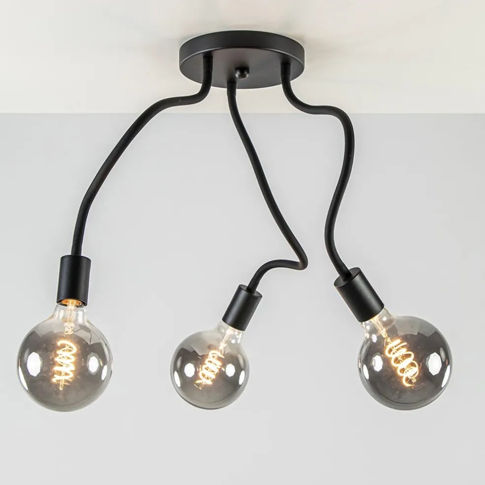 Verstelbare plafondlamp 3-lichts met flexibele armen