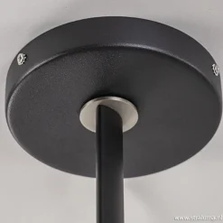 Verstelbare plafondlamp met stoffen kap